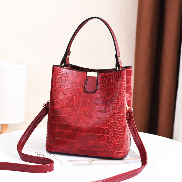 LB004 Alligator Bucket Tote Bag - Image 2