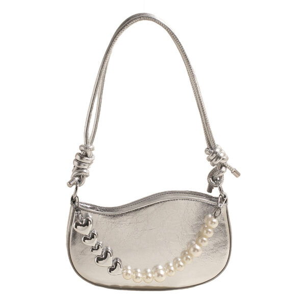 LB007 Croc Crescent Shoulder Bag