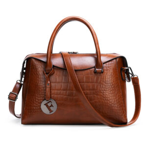 Croco-Caramel Bag